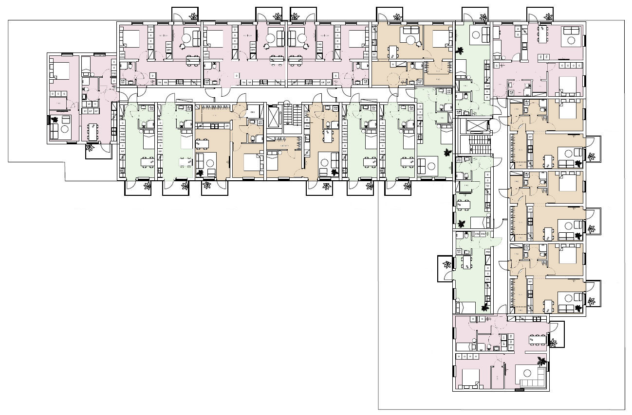 Planritning normalplan Klockarhöjden