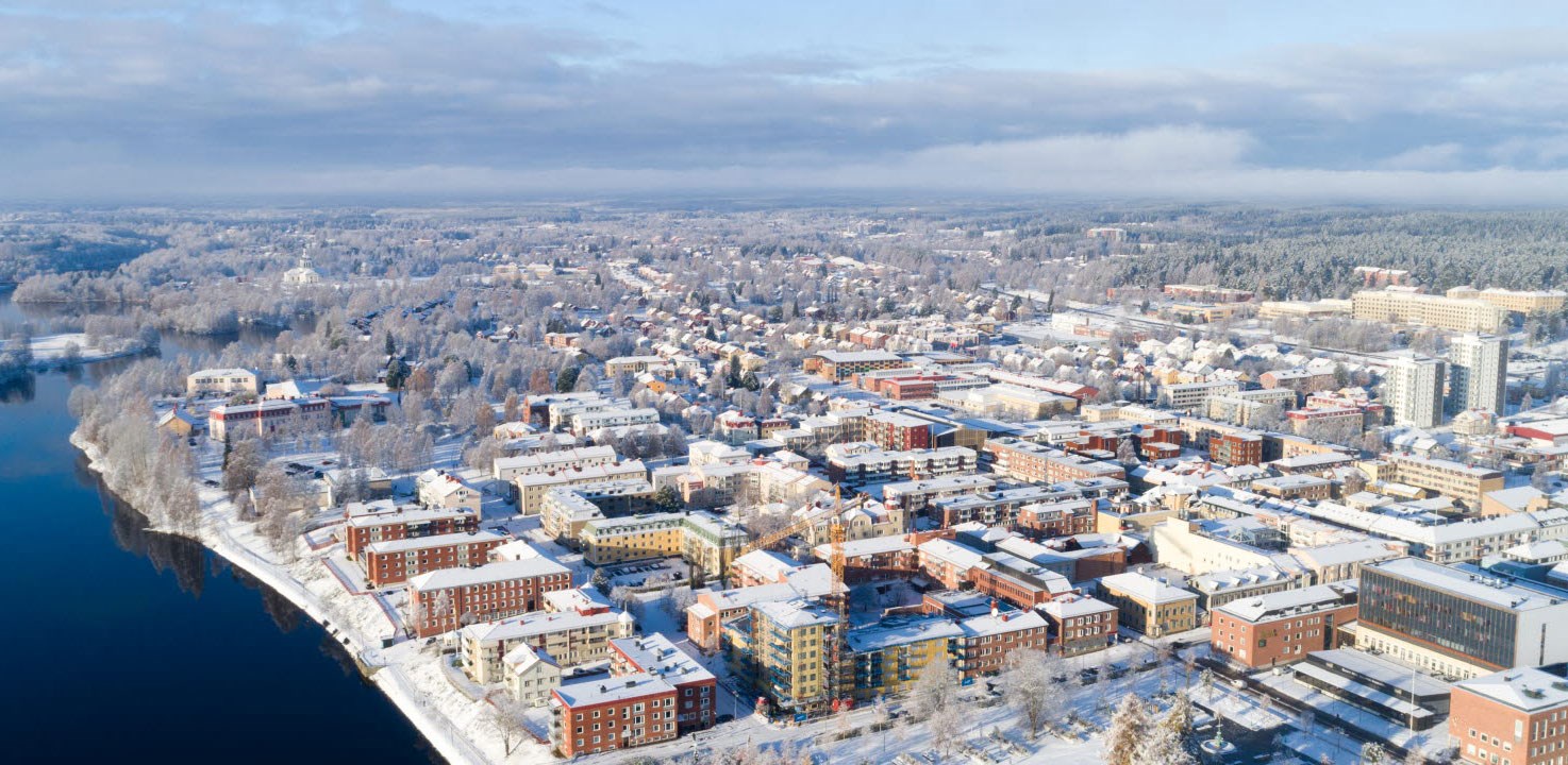 Vy över Skellefteå stad