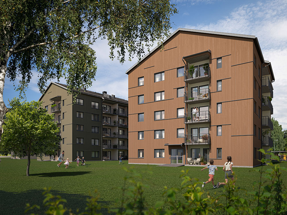 Exteriörbild Punkthus Sörbyn Kåge