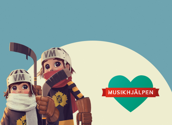 Logga Musikhjälpen,  AIK hockeyspelare