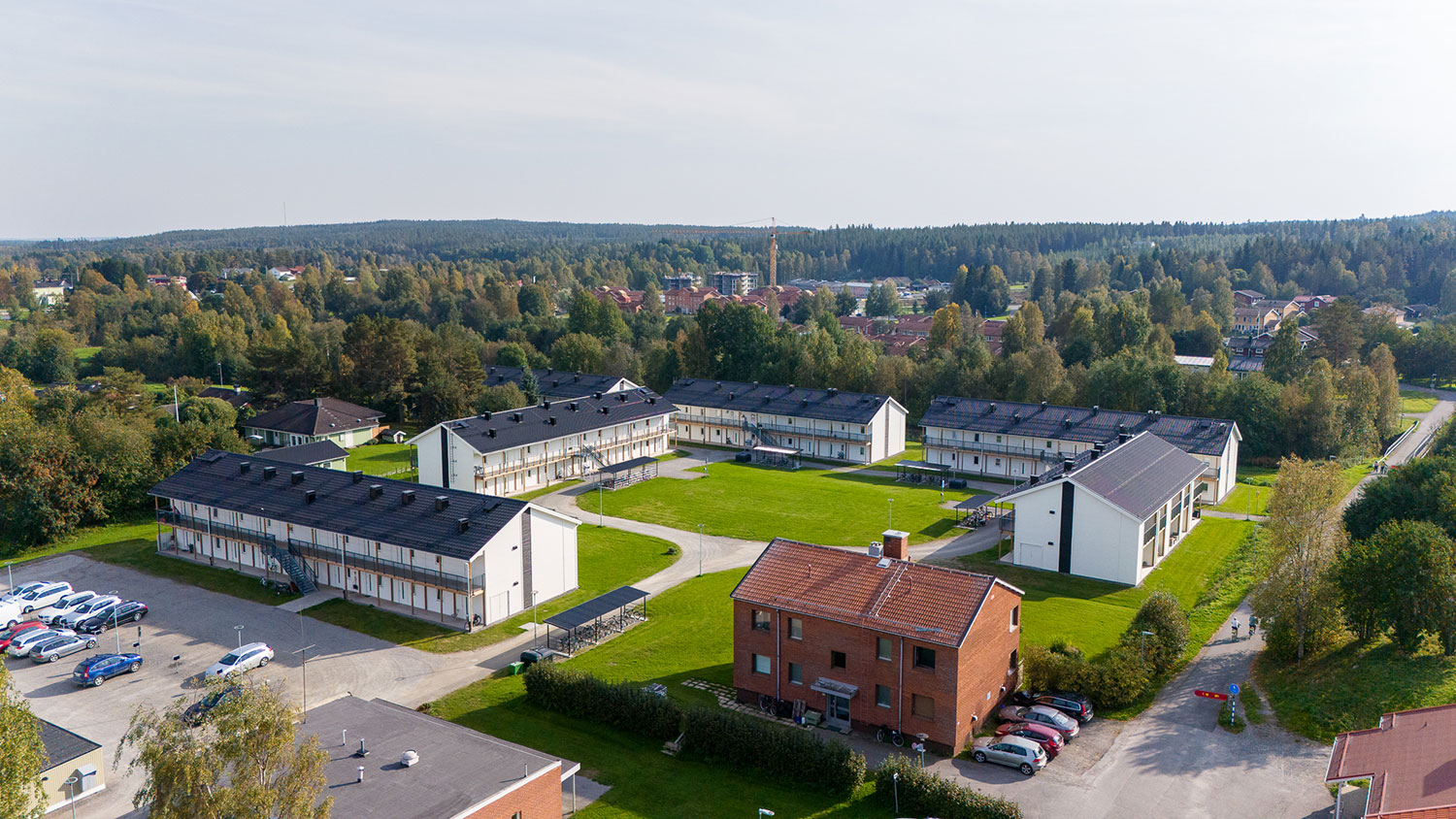 Översiktsvy Kvarnbacken i Kåge